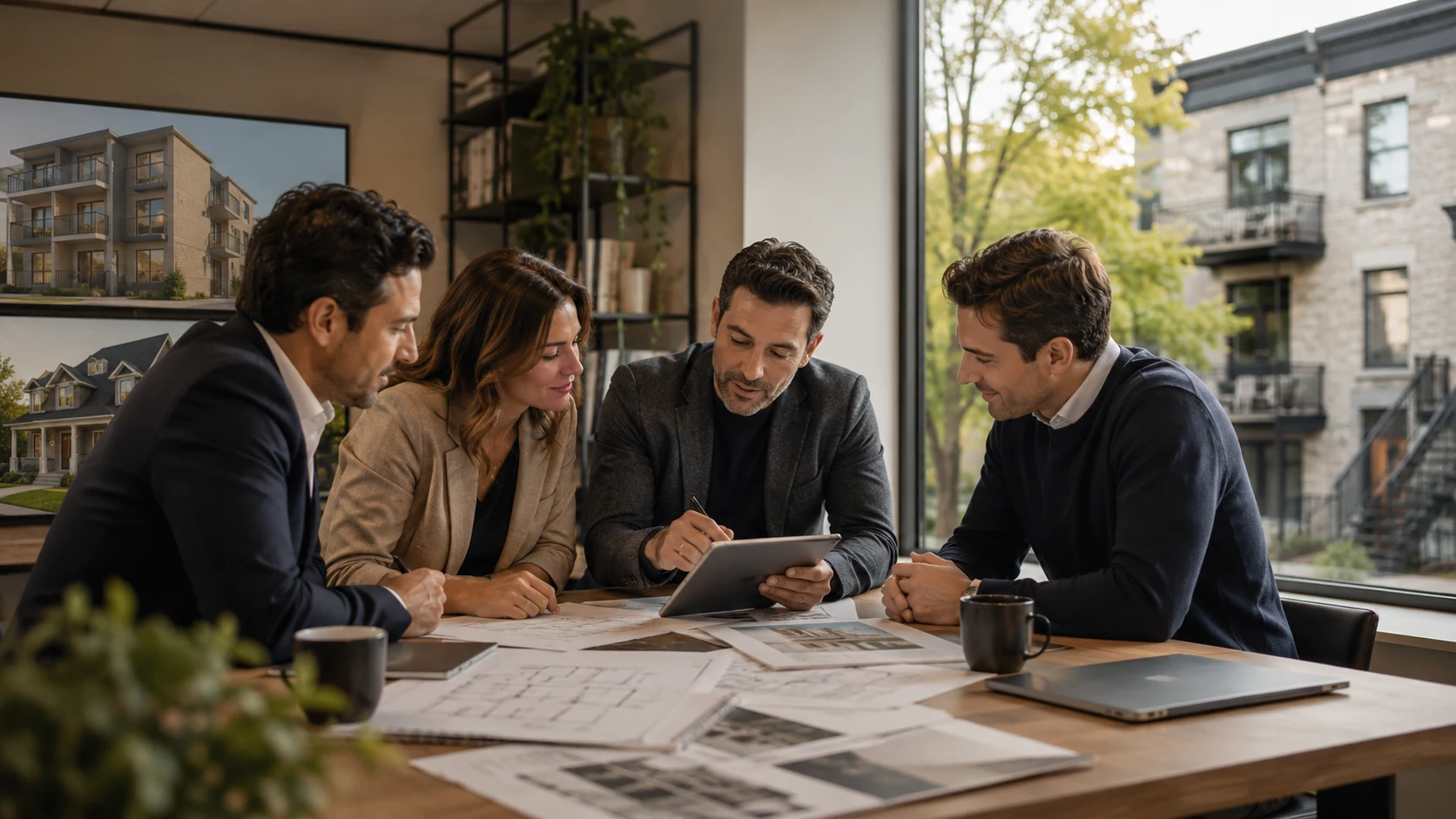 Rencontre entre investisseurs et partenaires immobiliers